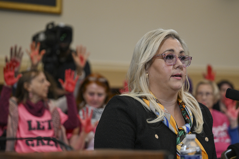 <p>te yandan, ayn saatlerde ABD Kongresinin Ulusal Ariv blmndeki halka ak alanda, iki iklim aktivisti de eylem yapt.</p>