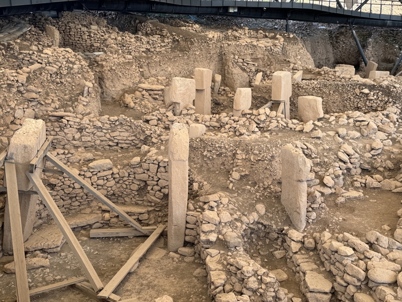 <p>Şanlıurfa Müzesi ve Alman Arkeoloji Enstitüsünce 1995'ten beri ortaklaşa yürütülen çalışmalarda, Neolitik döneme ait boyları 3-6 metre, ağırlıkları da 40-60 ton olan, yabani hayvan figürlü 'T' biçimli dikili taşlar bulundu.</p>