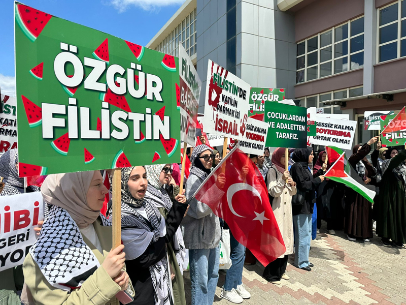 <p> Çanakkale Onsekiz Mart Üniversitesi'nde (ÇOMÜ), AK Parti İl Gençlik Kollarının üniversite birimince Gazze'ye destek amacıyla yürüyüş düzenlendi. </p>