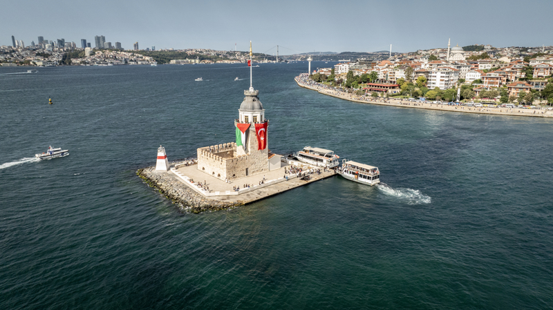 <p>Etkinlik, havadan dron kameralar�yla farkl� a��lardan g�r�nt�lendi.</p>