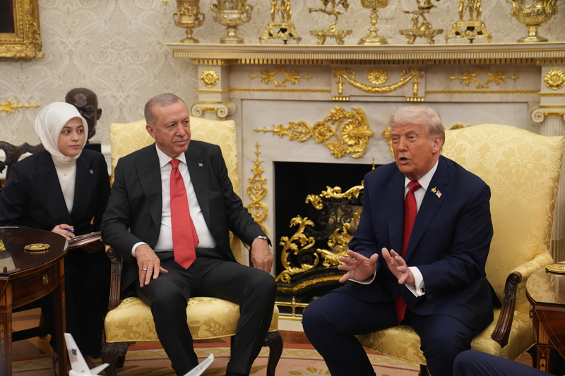 <p>Trump ve Cumhurbaşkanı Erdoğan gazetecilere değerlendirmelerde bulundu.</p>