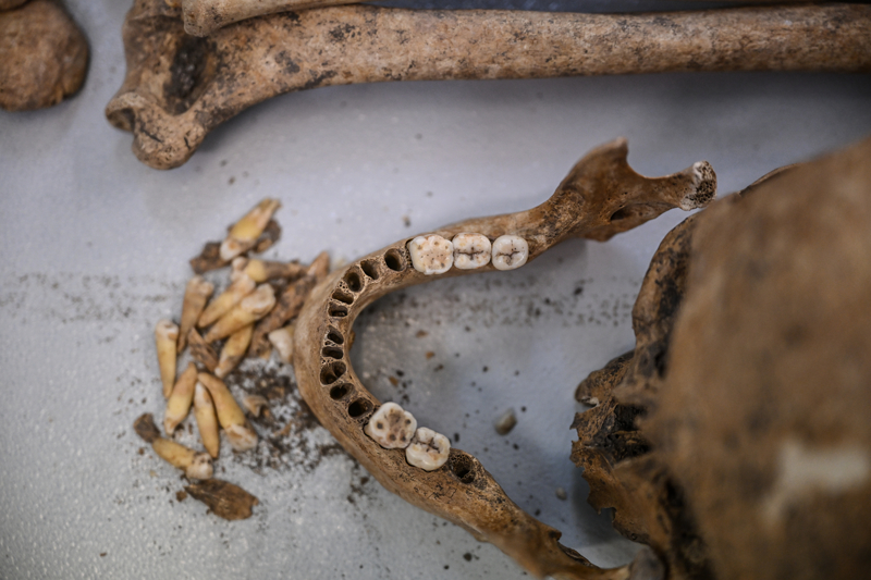 <p>Alanda g�n �����na ��kar�lan buluntular, �ay�n� Tepesi Kaz� Evi'nde tek tek kay�t alt�na al�n�yor.</p>