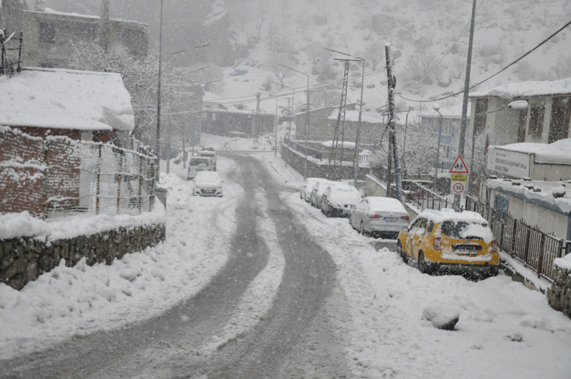 <p>Hakkari'nin �ukurca il�esinde kar ya���� ve sis etkii oldu.</p>