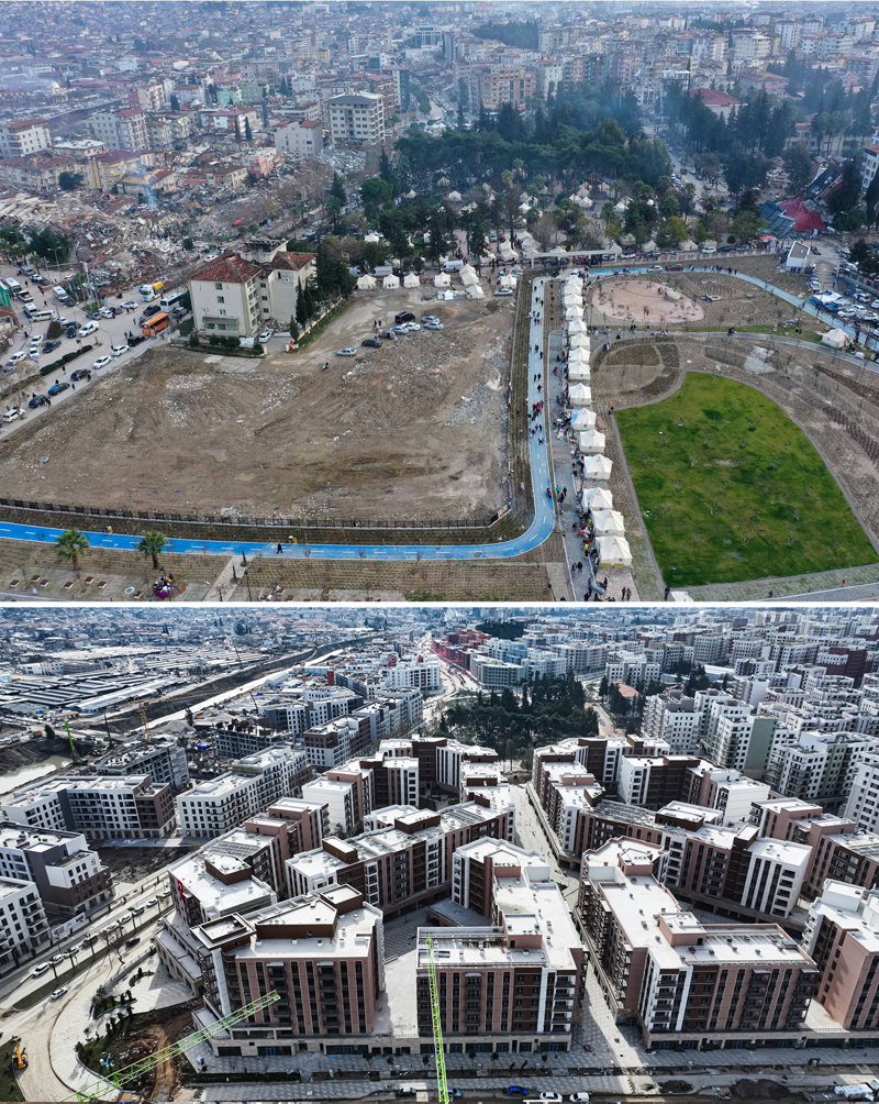 <p>Antakya il�esindeki Cumhuriyet Meydan�, R�stem T�mer Pa�a ve Atat�rk caddeleri ile Asi Nehri kenar�ndaki yerle�im yerlerinin bulundu�u b�lgede yeni binalar�n y�kseldi�i g�r�ld�.</p>