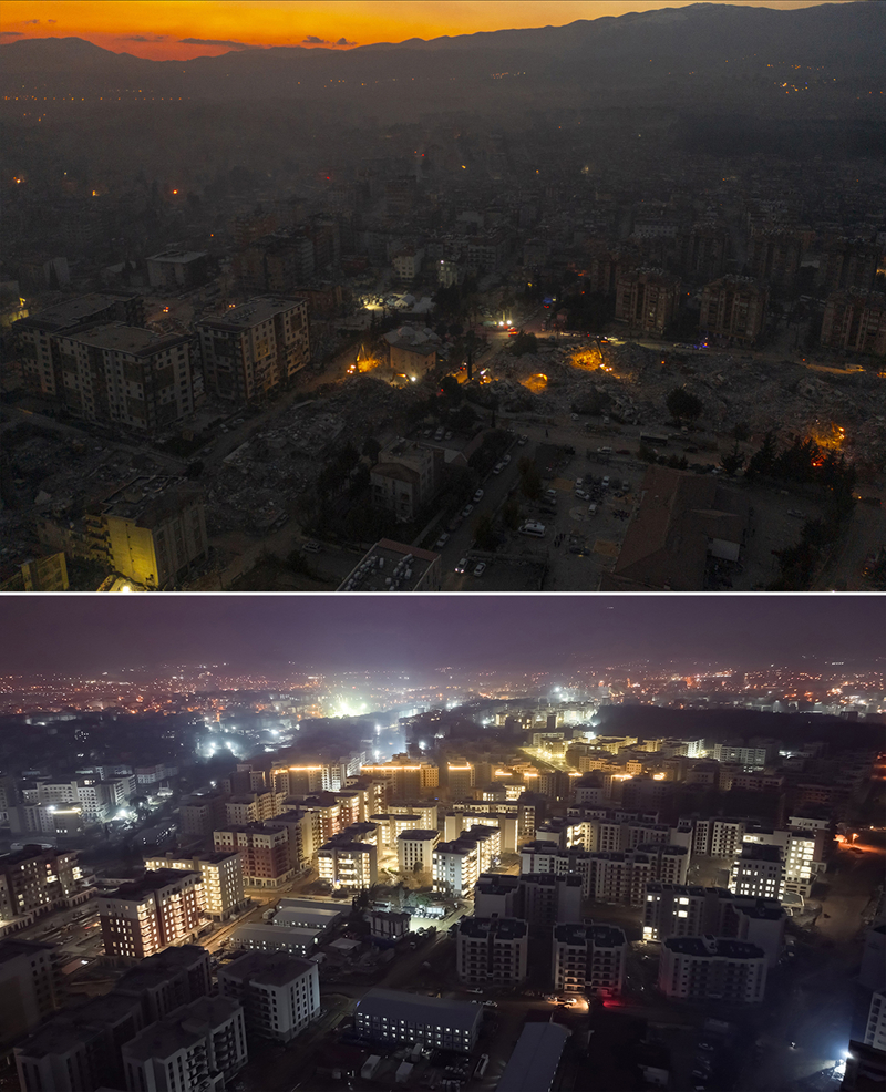 <p>Antakya il�esindeki Cumhuriyet Meydan�, R�stem T�mer Pa�a ve Atat�rk caddeleri ile Asi Nehri kenar�ndaki yerle�im yerlerinin bulundu�u b�lgede yeni binalar�n y�kseldi�i g�r�ld�.</p>