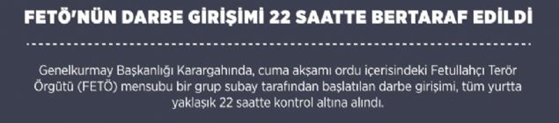  Anadolu Ajans� haz�rlad��� infografikle ter�rist darbe giri�iminin nas�l bertaraf edildi�ini anlatt�. 