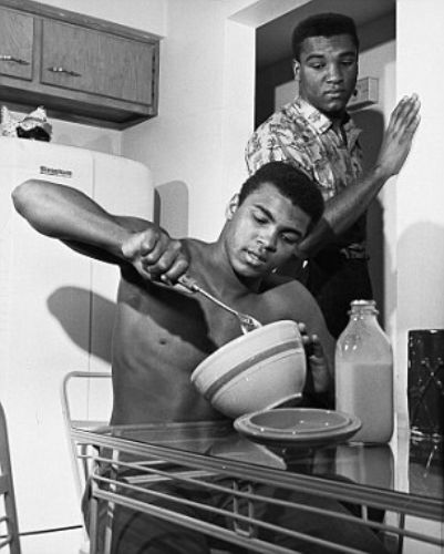 He father work. Muhammad Ali mother.