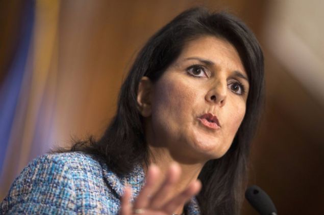 Nikki Haley    ABD'nin BM'deki Temsilcisi    Trump��n, M�sl�man g��menlere y�nelik k�s�tlama �nerisine kar�� ��km��t�, yine de bu g�reve getirildi. 
