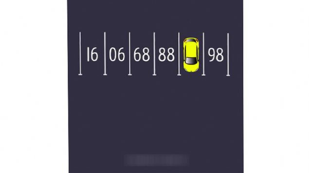 Sizce otomobil hangi say zerine park etmitir? (Kendinize bir sre belirleyin ve tahminde bulunun)    