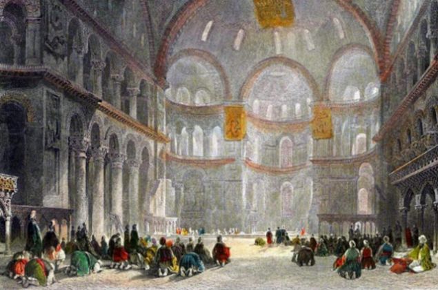 Ayasofya'daki ilk Cuma namaz ne zaman klnmtr?     