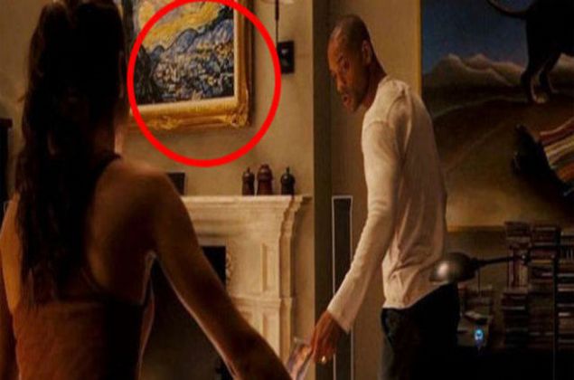 I am Legant  Filmde nl ressamlarn resimlerinin koleksiyonunu yapan Neville'nin duvarndaki Starry Night tablosu gereinin dnda irkin bir imitasyonu. 