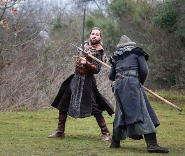 ��te Dirili� Ertu�rul'un yeni sezonundan yans�yan kareler...     