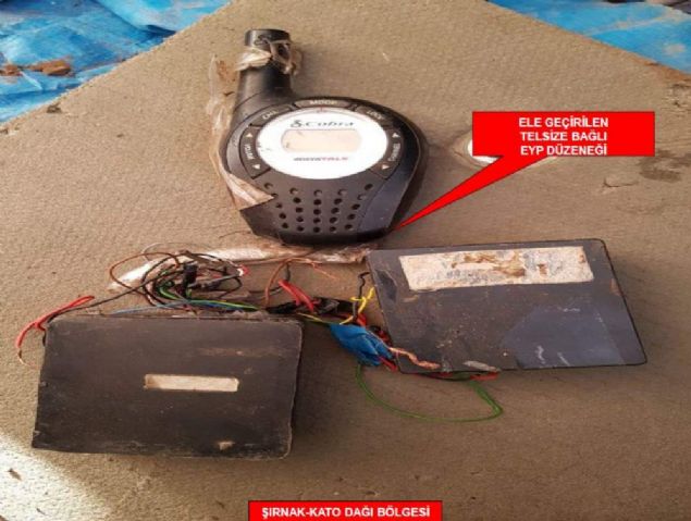 Bylece, 19 Nisan'da balayan operasyondan bugne kadar 676 silah, 342 bin 142 muhtelif mhimmat, 5 ton amonyum nitrat ve 75 ton yaam malzemesi ele geirilmi oldu.  