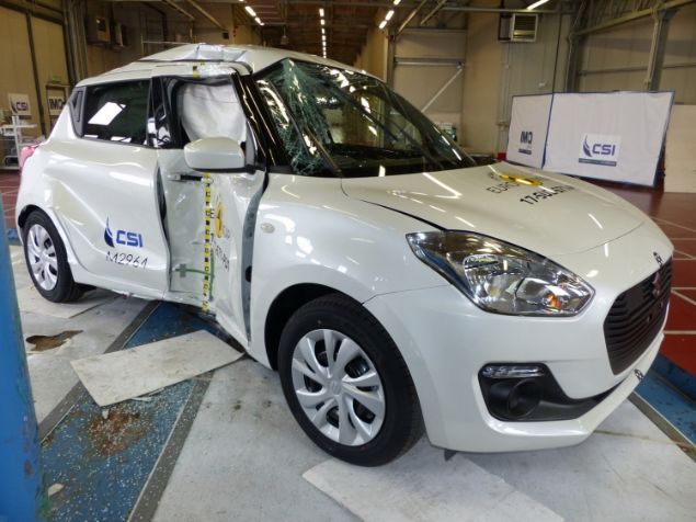 Suzuki Swift, Euro NCAP testlerine ilk �nce 'standart g�venlik ekipman�' ile girdi.     