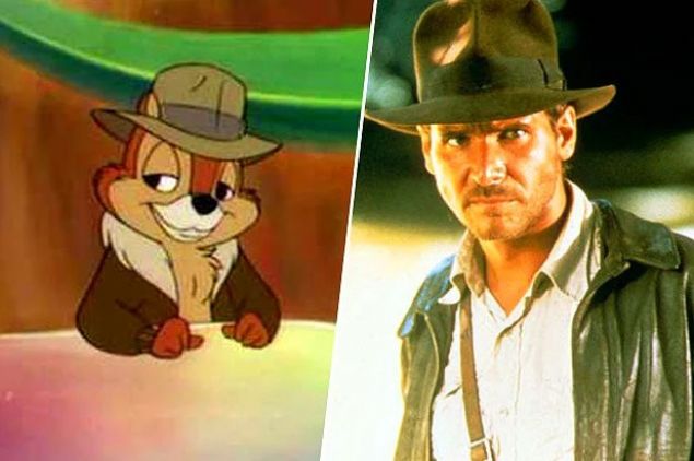 Chip 'n' Dale<br><br>  Sevimli sincaplar Chip ve Dale, birlikte atldklar maceray anlatan Chip 'n Dale Rescue Rangers (1989)'ta taktklar apkayla adeta Indiana Jones'a selam akmlar!     