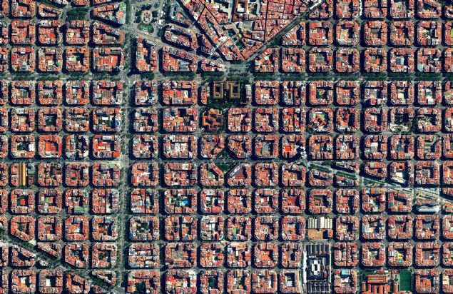 Eixample District, Barselona �spanya    