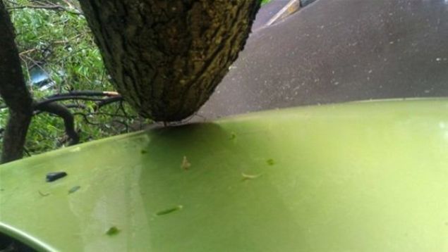 zerine aa devrilen otomobilini gren ofr ise ksa sreli bir korku yaad.     