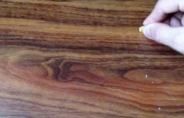 Ceviz ile ahaplarda oluan izikler annda kaybolur.      