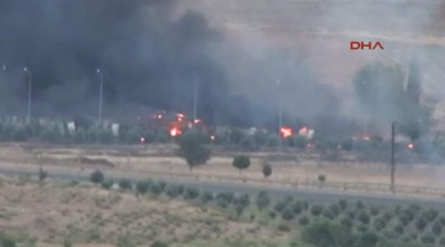 Yangn, zaman zaman mhimmat blgesinden kk apl patlama seslerinin duyulmasna neden oluyor.   