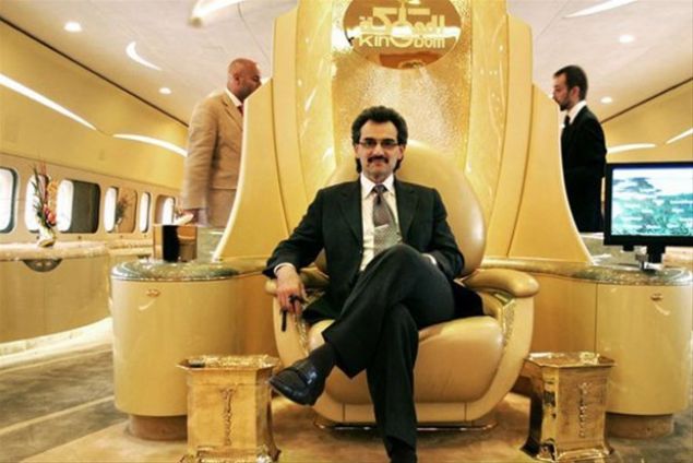 Boeing 747-400n zelletirilmi versiyonu, Suudi Arabistan Prensi El-Velid bin Talala aittir.     