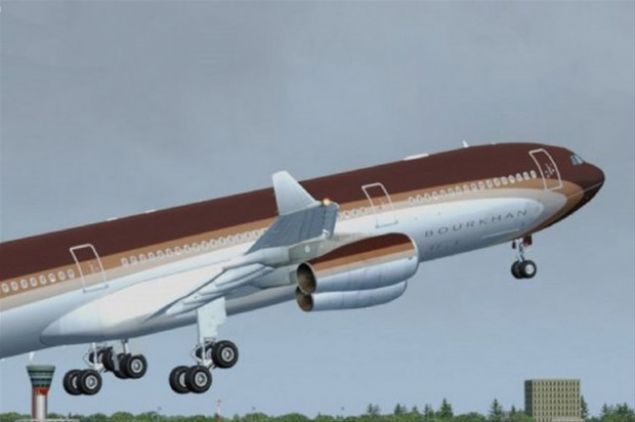 zelletirilmi Airbus A340-300, Rusyann zengin iadamlarndan Alisher Usmanova ait.     