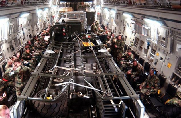 Uan iinden bir grnt.     