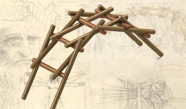 Kpr  <br><br>  Leonardo bu kpry Cesare Borgia iin alrken yapmtr. Cesare Borgia Leonardoyu askeri mhendis olarak ie almtr. Leonardonun bu sre ierisinde tasarlad rnlerden biri de bu kprdr. Tasarm, basitlii ve dehas ile ne kmaktadr.  