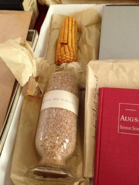 Paketin ierisinden dneme ait eitli eyalar, tohumlar, paketin gmld gne ait gazeteler ve ve konverve yiyecekler kt.     