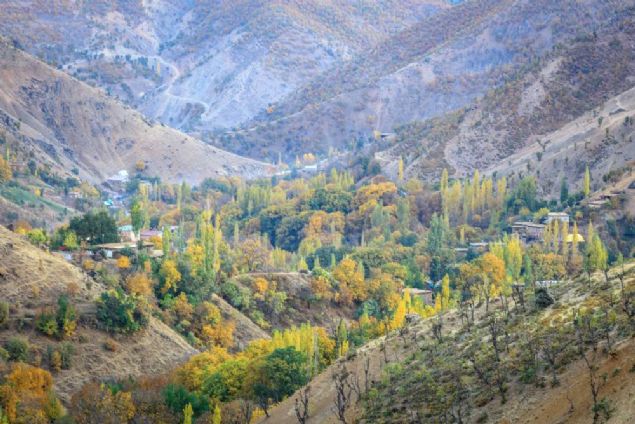    Fotoraf sanatlar, sararan doann oluturduu renk cmbyle btnleen iledeki ta evleri, tarihi dokuyu ve doal gzelliklerin fotoraflarn ekti.   