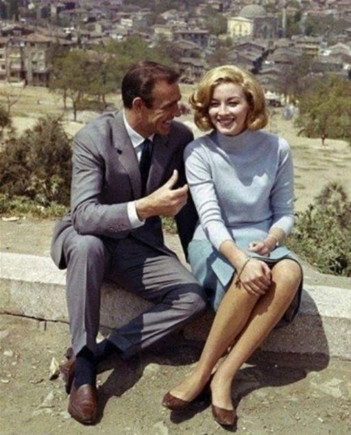  James Bond filminin ekimlerinden bir kare.Kasmpaa / 1963     