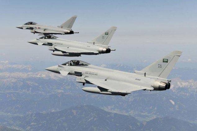   Suudi Arabistan: 284 sava� u�a��: 54 adet Eurofighter Typhoon, 149 adet F-15C/S/SA, 81 adet Tornado IDS     Sipari� verilen: 28 adet F-15C/S/SA 