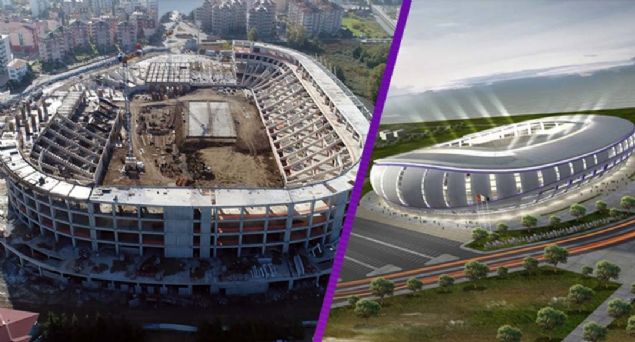                                                                 F�nd�k fig�rl� olacak �ekilde in�a edilen stad�n denize bakan taraf�n�n otel olarak kullan�laca��n� da vurgulayan Y�lmaz, '�n�allah yeni futbol sezonunda hizmete girecek olan stad�n trib�n ince i��ili�i de bir yandan devam ediyor.' �eklinde konu�tu.                                                        