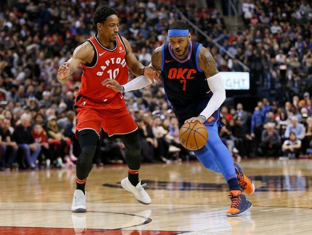                                                                12. Carmelo Anthony (Oklahoma City Thunder)                                                       