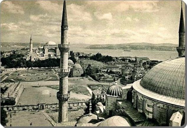  1934 Sultanahmet Camii'nden Ayasofya'ya bak��        