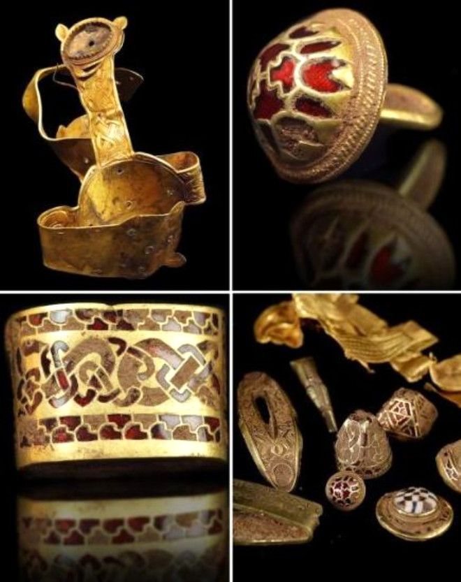  Hazine, 5 kilo arlnda 650 altn ve 1.3 kilo arlnda 530 gm para ve ok sayda deerli tatan oluuyor. 