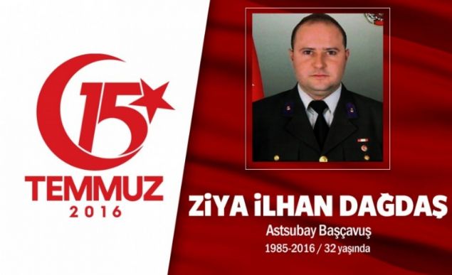 5 Temmuz darbe giriiminden 4 gn nce Erzincan'dan Ankara'ya Kara Harp Okulu Bando Blk Komutanl'na tayin edilen ve bekar olan Astsubay Baavu Ziya lhan Dada, ev kiralayp yerleme hazrlklar yapyordu. Darbe gecesi Cumhurbakan Recep Tayyip Erdoan'n ars zerine sivil kyafetle Genelkurmay Bakanl'nn nne giden Astsubay Dada, bana isabet eden tek kurunla yaamn yitirdi. 31 yandaki Dada'n Mula'da yaayan ailesi, darbe giriimi sonras olundan haber alamaynca Ankara'ya gitti. lk etapta olunun gzaltna alnan askerler arasnda olduunu dnen anne Bilsen Dada, listede ocuunun adn bulamaynca bu kez hastanelerin yolunu tuttu. Alt gn olunu arayan anne Dada, son are olarak Ankara Adli Tp Kurumu'na gitti. Burada kimliksiz cenazeler olduunu renen Bilsen Dada, DNA rnei verdi. Darbe giriiminden tam 8 gn sonra adli tp kurumundaki grevlilerin kendisini aramasyla ac haberi alan anne Dada, olunun cenazesine ulat. Ancak durumunun belirsizlii nedeniyle ehit olduu duyurulmayan Astsubay Dada'n ehit saylmas iin Ankara Cumhuriyet Basavcl'na bavuruldu. Savclk, soruturmann ardndan Dada'n FET'c askerler tarafndan ehit edildiini duyurdu. ehidin naa, 15 Temmuz darbe giriiminden 6 ay sonra memleketi Mula'daki mezarlktan alnarak, askeri trenle Garnizon ehitlii'ne defnedildi.   