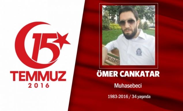 33 yandaki mer Cankatar, niversiteyi bitirmi, stajyer mali mavir olarak alyordu. Sosyal medya hesabna, 'Bazen sadece gitmek gerekir' yazmt. 15 Temmuz gecesi Cumhurbakan Erdoan'n 'meydanlara inin' ars sonras sokaklara kt. O sralarda darbeci igali altndaki Sarahane'deki stanbul Bykehir Belediyesi binasnn nne gitti. Darbecileri engellemeye alrken hainlerin at ate sonucu ehit dt. Yeenleriyle ilgilenmeyi ok severdi. ehit mer Cankatar, Cumhurbakan Erdoan'n katld trenle Fatih Camii'nden dier kahramanlarla birlikte son yolculuuna uurland             