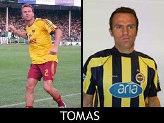                                                                 Tomas  <br><br>  2003-2004 sezonunun banda kiralk olarak Fenerbahe'ye transfer olan Tomas, Fabio Luciano ile savunmada uyumlu bir ikili oluturdu ve sar-lacivertli takmn sezon sonunda ampiyon olmasnda pay sahibi oldu. Buna ramen, ikinci yardaki Adanaspor karlamasnda 35. dakikada oyundan alnmasna sinirlenerek formasn yere frlatmas sonucunda, sezon sonuna kadar takmda oynatlmasna ramen, szlemesinin uzatma opsiyonu geerli hale getirilmedi ve takmdan ayrlmak zorunda kald.                                                        