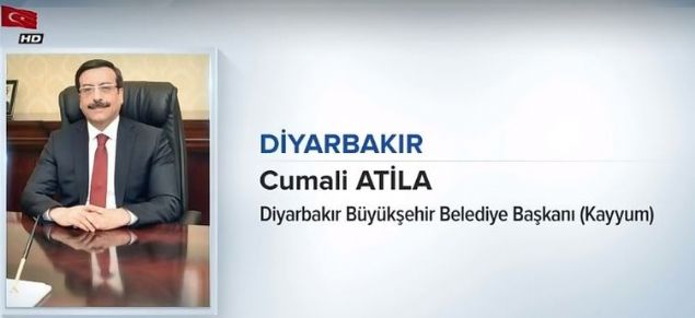                                                                 D�YARBAKIR<br>  CUMAL� AT�LA<br>  D�YARBAKIR B�Y�K�EH�R BELED�YE BA�KANI<br><br>                                                          