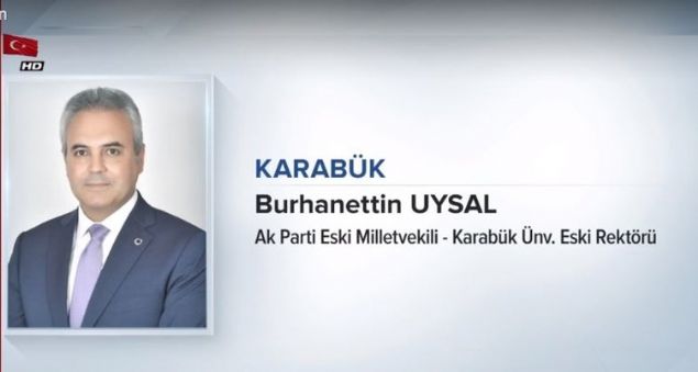                                                                 KARAB�K<br>  BURHANETT�N UYSAL<br>  AK PART� ESK� M�LLETVEK�L� / KARAB�K �NV. ESK� REKT�R�<br><br>                                                          