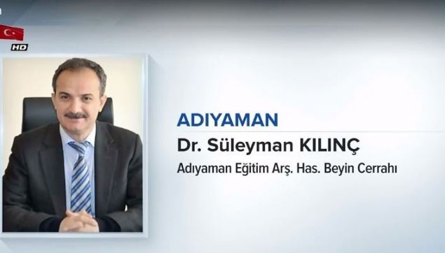                                                                 ADIYAMAN<br>  Dr. S�LEYMAN KILIN�<br>  ADIYAMAN E�T. VE AR�. HAS. BEY�N CERRAH�<br><br>                                                          