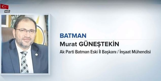                                                                 BATMAN<br>  MURAT G�NE�TEK�N<br>  AK PART� BATMAN ESK� �L BA�KANI / �N�AAT M�HEND�S�<br><br>                                                          