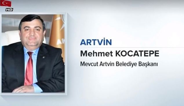                                                                ARTV�N<br>  MEHMET KOCATEPE<br>  ARTV�N BELED�YE BA�KANI<br><br>                                                          