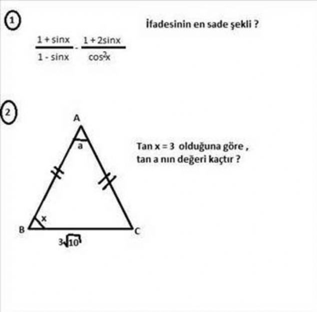                                                                 ALGORTMA   <BR>  Algoritma ve Trigonometri de slam dnyasndan Avrupa'ya gitti.                                                           