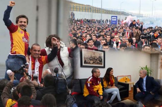                                                                 AYSAL'IN LEKLER<br><br>  Galatasaray'n bakan nal Aysal, 2012/2013 sezonu devre aras dnemi iin taraftara yldz sz verdi. 'Pastamz hazr durumda. Bundan sonra olursa bir ilek olur' diyerek hedeflerini tarif eden Aysal, bir deil iki sperstarla szn geree dntrd. Galatasaray, nce Inter'den Sneijder' getirdi. Taraftarlar Hollandal yldza kavumann mutluluunu yaarken bir bomba daha patlad.                                                          