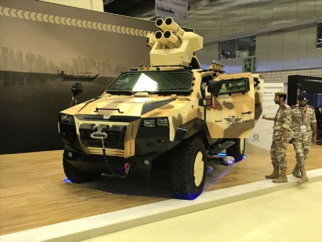  ASELSAN'n Savunma Sanayi Teknolojileri A ve Katar Savunma Bakanlna bal Barzan Holding ile kurduu BARQ (imek) ortaklnn standnda Tanksavar Fze Atc Sistemi'nin yeni tasarm, at testi grntleri eliinde sergilendi. Fuardaki yeni Tanksavar Fze Atc Sistemi'nin merkezinde makineli tfek, iki yannda ise ikier adet tanksavar fze frlatc yer alyor.    