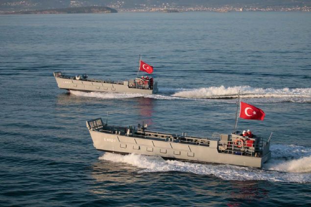 TCG Burgazada'nn da aralarnda yer ald 10'un zerindeki sava gemisi, hava savunma at faaliyetini baaryla tamamlad. 