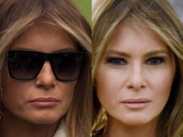 Boyu, kilosu ve yz hatlarnn Melania'dan farkl olduu iddia edilen o kadnla ilgili ABD'li sosyal medya kullanclar ise ok sayda ierik yazd... 