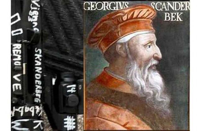 Skanderberg  <br><br>  Osmanl'ya dman Arnavut komutan skender Bey    