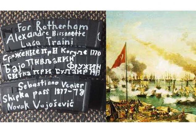 1770  <br><br>  Osmanl donanmasnn Ruslarca tamamen yok edildii eme deniz muharebesine atf olabilir.    